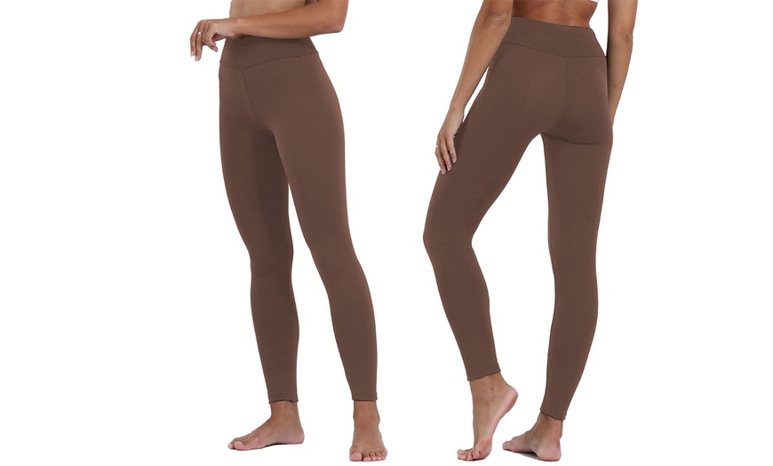 Image 5: Sherpa Lined Thermal Leggings