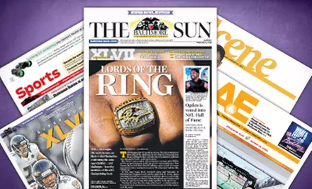 $10 for a 52-Week Weekend Subscription to “Baltimore Sun” ($103.48 Value) - Primary Image