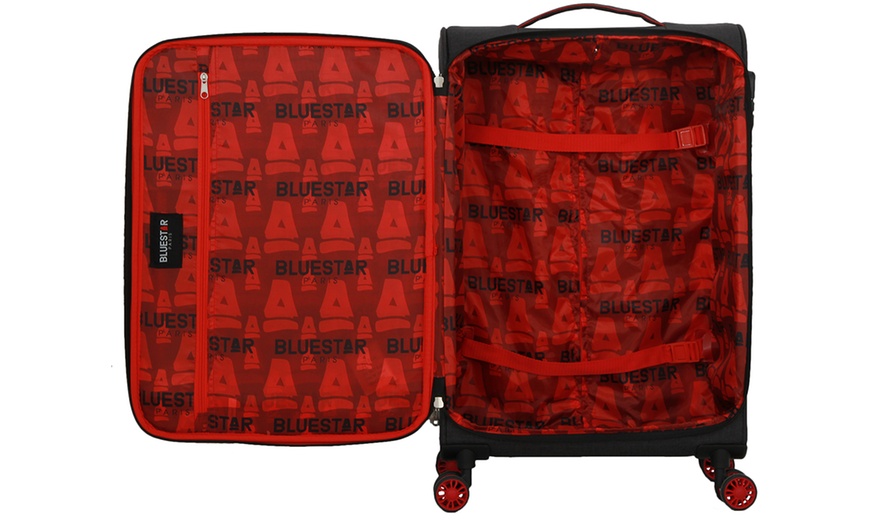 Image 9: Blue Star Three-Piece Luggage Set