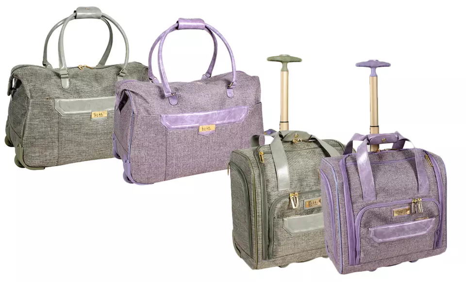 Jardin Collection Rolling Duffel Bag and Under-Seat Carry-on Luggage - Primary Image