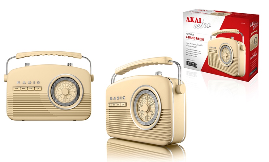 Image 2: Akai Retro Analogue Radio