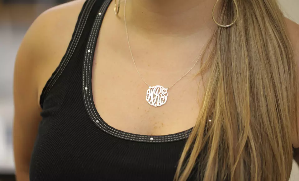 Rose-Gold-, Gold-Plated, or Sterling Silver Monogram Necklaces from Monogram Online Available from $39.99—$49.99 - Second Medium