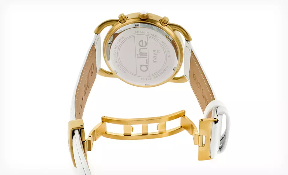 a_line Women’s Maya Leather Watches (Up to 90% Off). Five Options Available. Free Shipping and Free Returns. - Second Medium