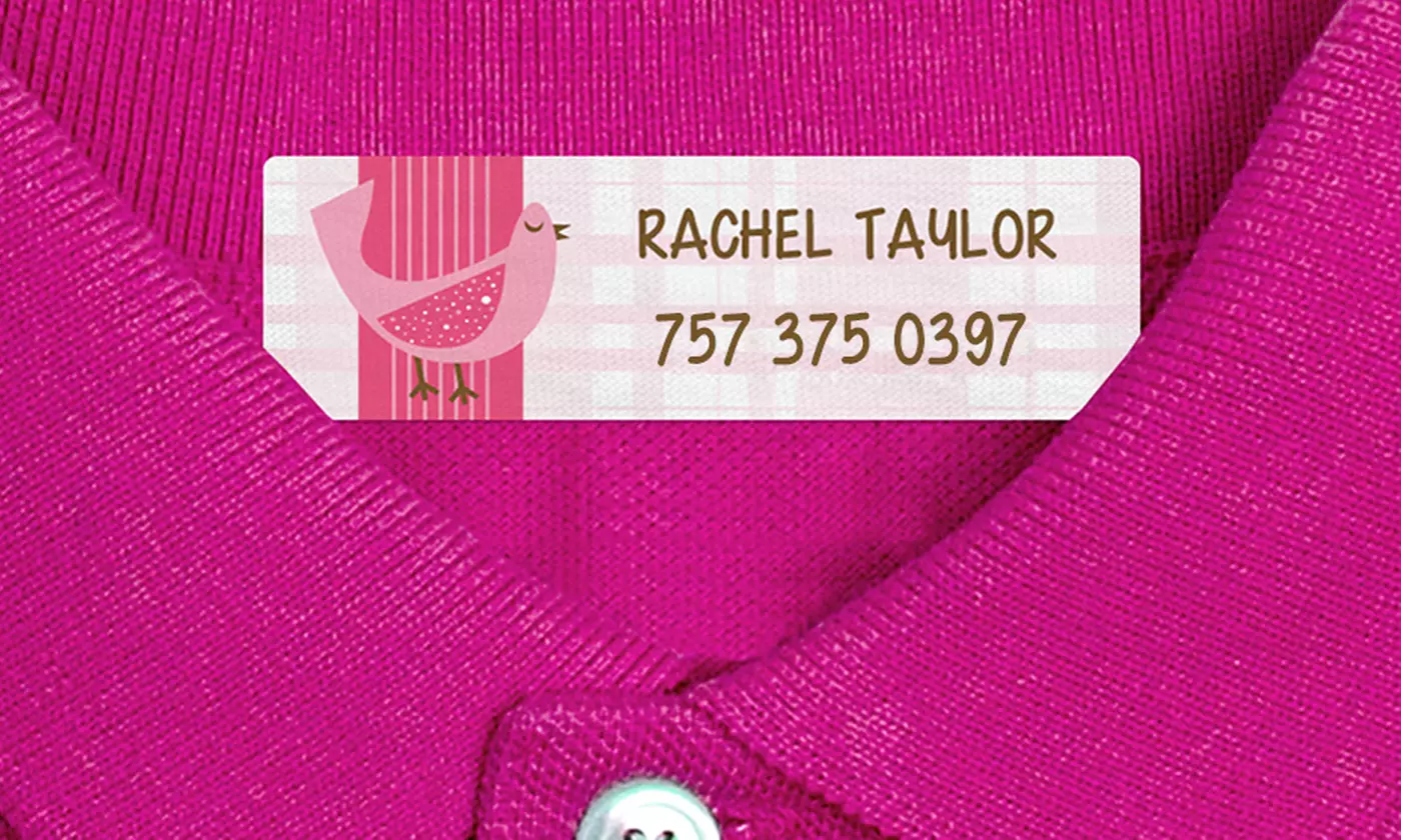 Personalized Kids' Name Labels or Iron-On Name Labels from Dinkleboo (Up to 77% Off). Five Options Available.   - Second Medium