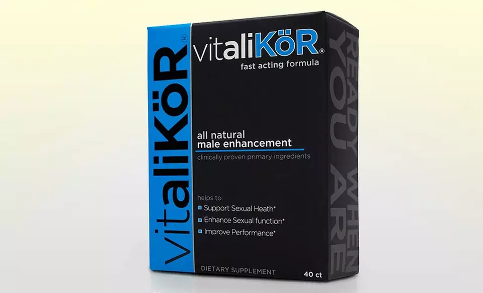 40-Count Vitalikor Male Enhancement Supplement - Primary Image