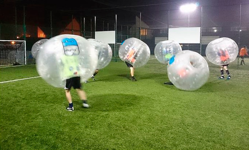 Image 1: Bubble Football and Drinks for 12