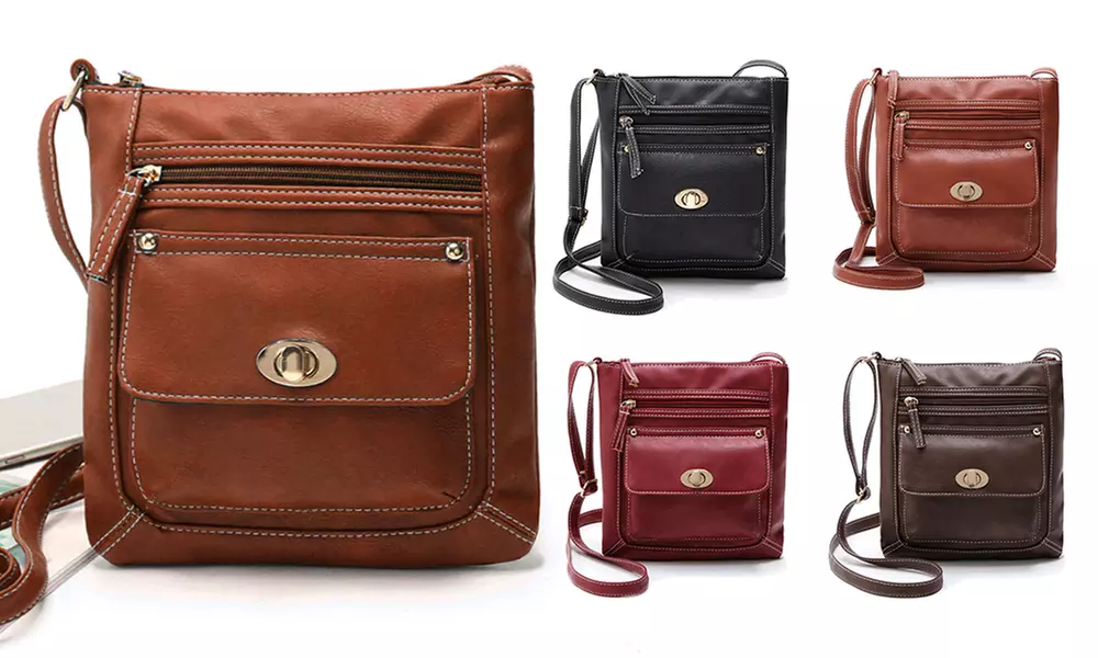 1 ou 2 sacs bandoulières avec fermoir, coloris au choix - Primary Image