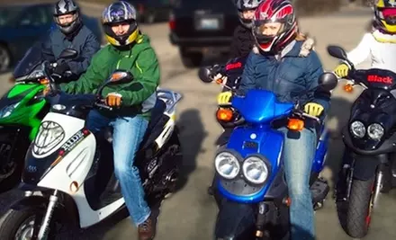 Scooter Rental, Tour, or Class, or Motorcycle-Licensing Class at Ride Chicago and Rentaruckus (Up to 51% Off)  - Primary Image