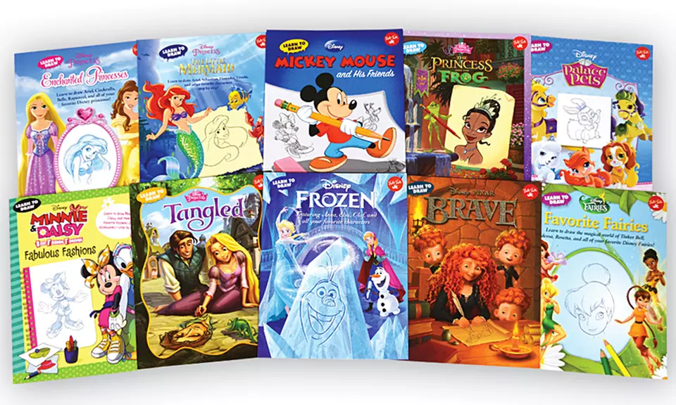 Disney Learn to Draw Books (Set of 10) - Primary Image