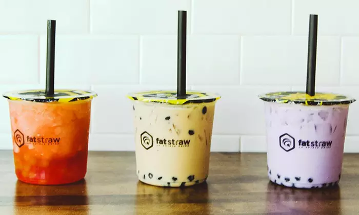 Two, Four, or Six Groupons, Each Good for $5.89 Worth of Bubble Tea at Fat Straw (41% Off) - Primary Image