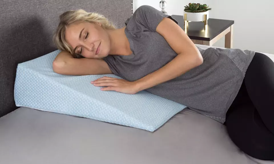 Bluestone Memory-Foam Wedge Pillow - Primary Image