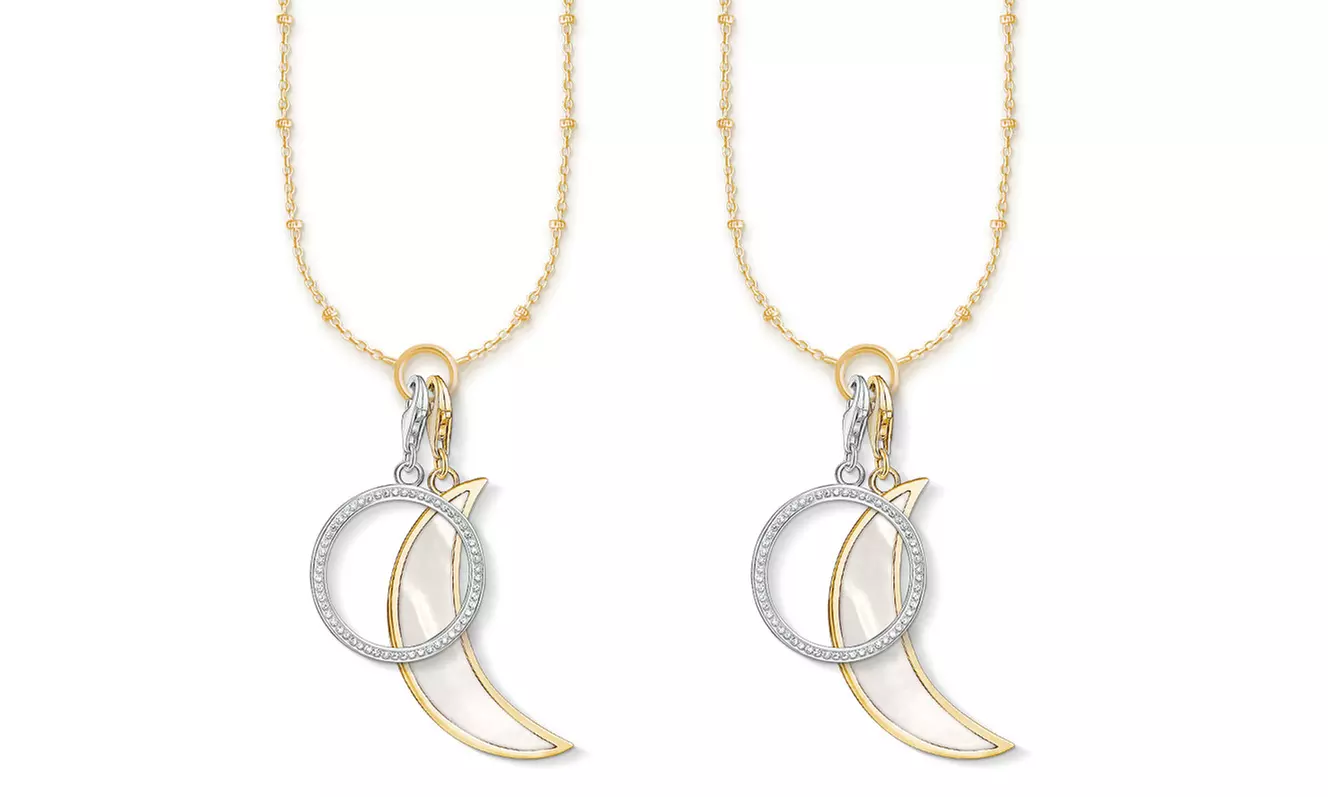 1 ou 2 colliers et pendentif Moonlight orné de cristaux Swarovski® - Second Medium