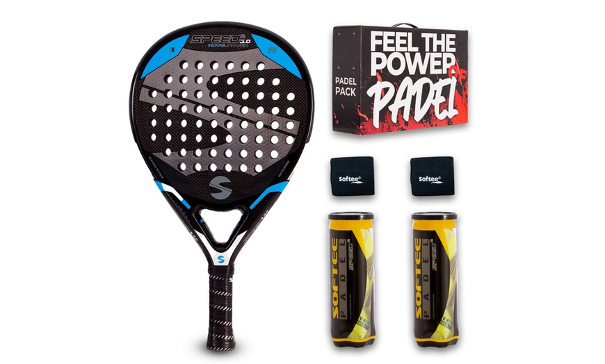 Image 2: Racchetta da padel con palline