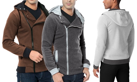 Felpa da uomo con cappuccio e zip laterale Revenge disponibile in 5 colori e 2 taglie