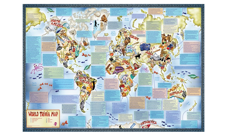 Image 1: World Trivia Map for Kids