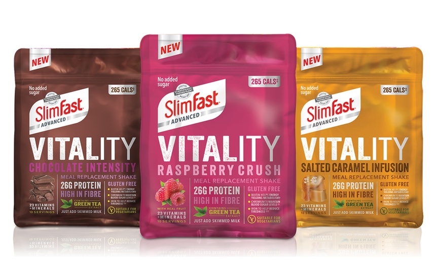 Image 1: SlimFast Vitality Shake Powder 