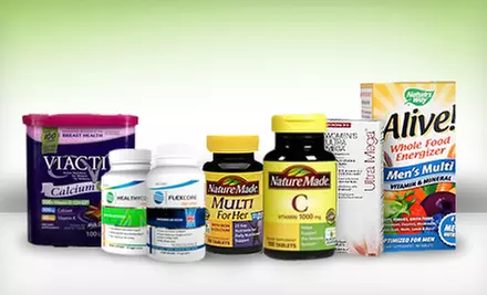 $15 for $30 Worth of Vitamins and Supplements from Nutrasource.com - Primary Image