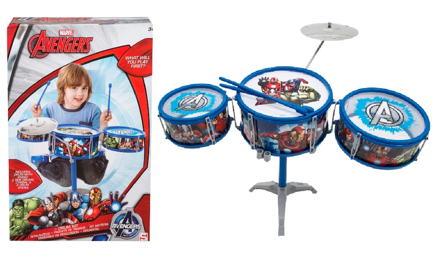 Image 7: Kids' Character-Themed Drum Set