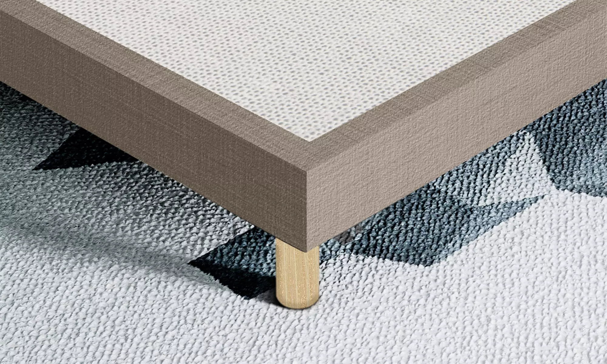 Sommier avec revêtement