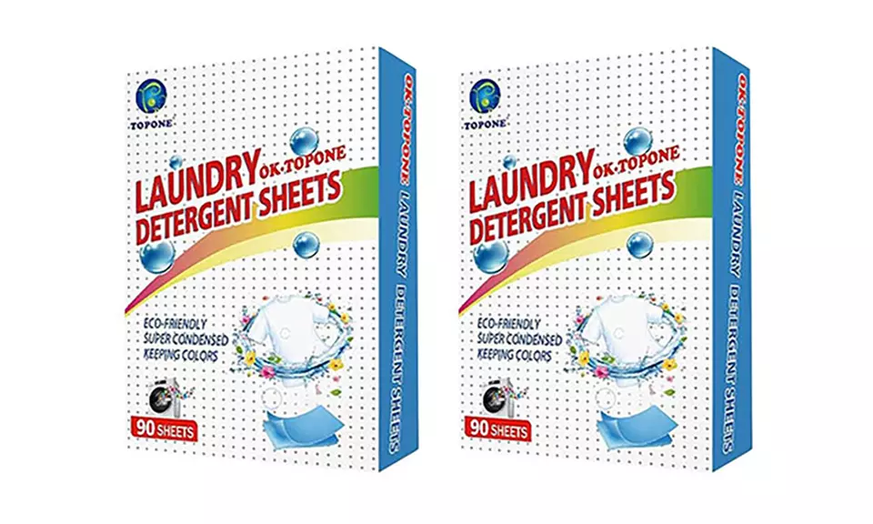 1, 2, 4, 6 ou 8 lots de 90 feuilles de lessive solubles et écologiques