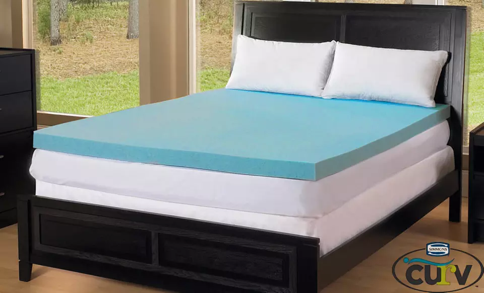 Simmons Curv 1.5" Gel Memory-Foam Mattress Topper - Primary Image