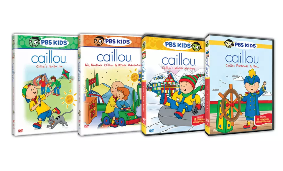 Caillou Adventures 4-DVD Bundle. Free Returns. - Primary Image