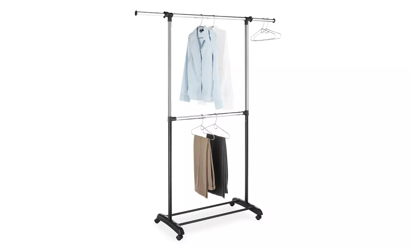 Whitmor Adjustable 2-Rod Garment Rack - Primary Image