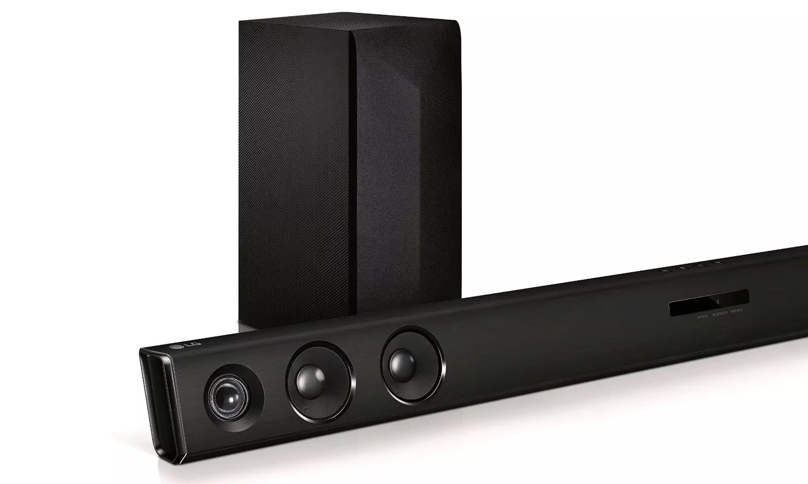 LG 2.1-Channel Sound Bar with Wireless Active Subwoofer and Bluetooth - Primary Image
