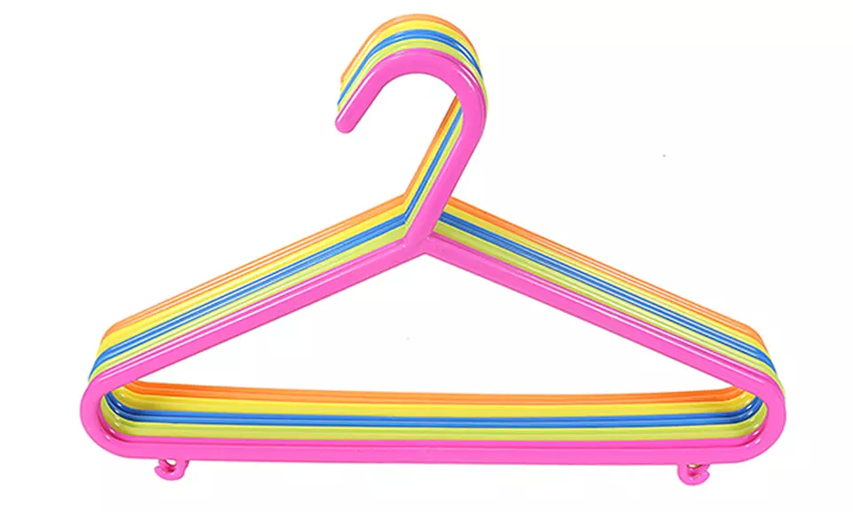 Lot de 10, 20 ou 40 cintres multi usage pour enfants ; assortiment de coloris - Primary Image