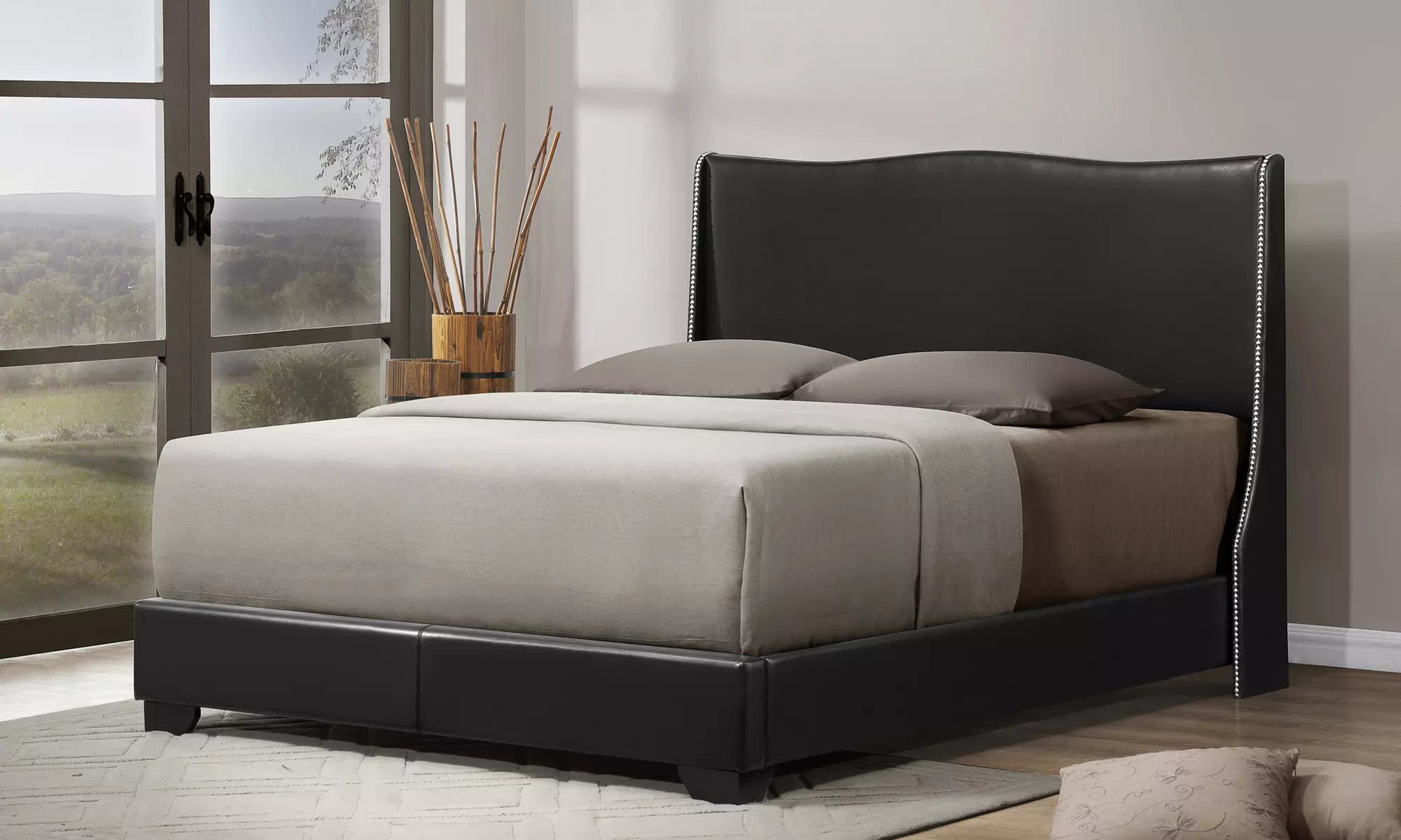 Sable Demetra Queen-Size Platform Beds - Primary Image