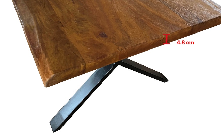 Image 3: Table "Faro" en bois massif