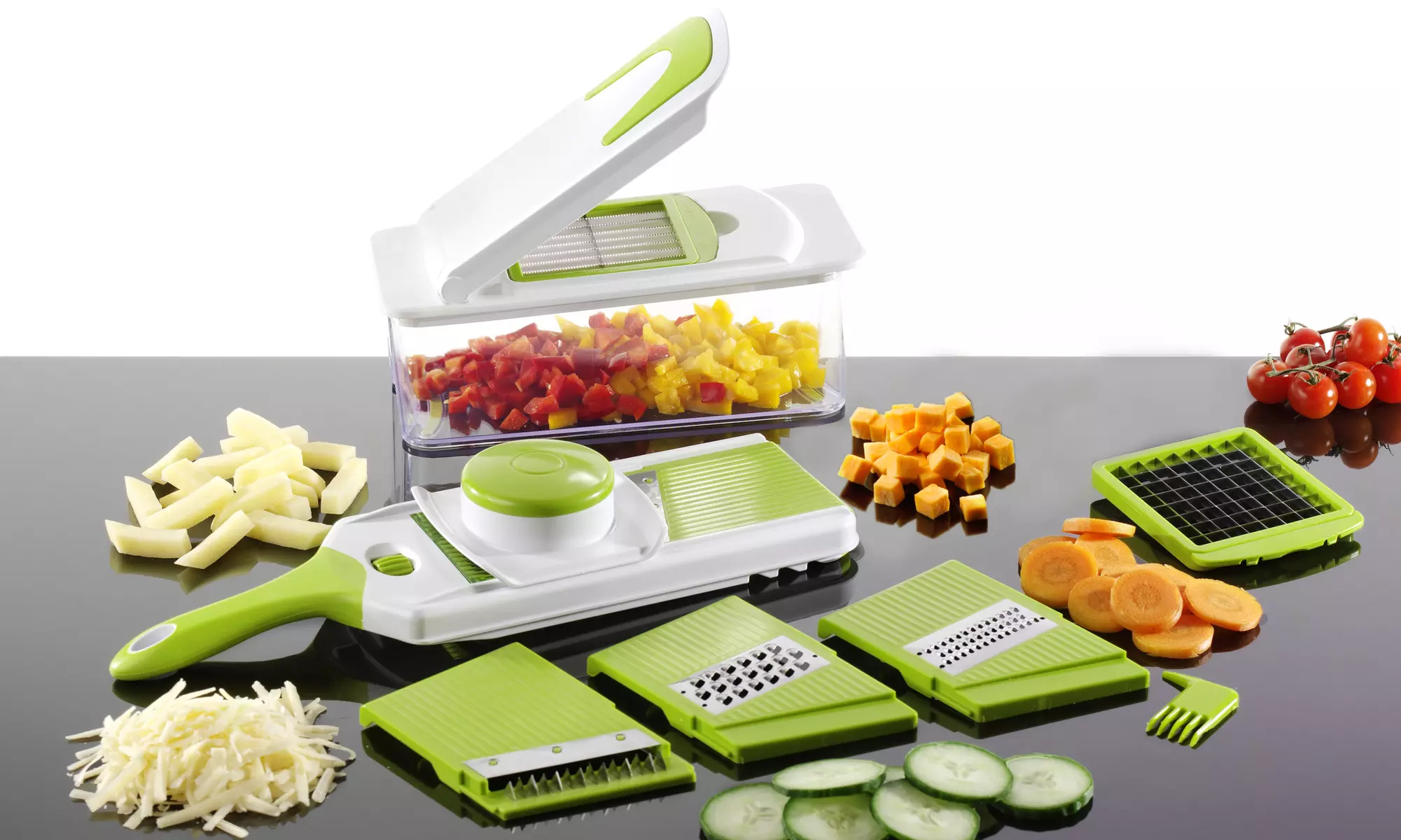 Multi-Blade Chopper and Adjustable Slicer - Primary Image