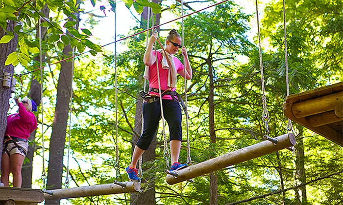 Entry to Aerial Treetop Adventure Course for Two or Four at Gunstock Mountain Resort (Up to 41% Off) - Primary Image
