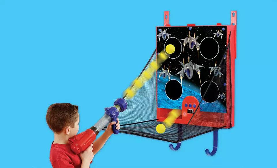 Electronic Over-the-Door Space Ball Blaster Game - Primary Image