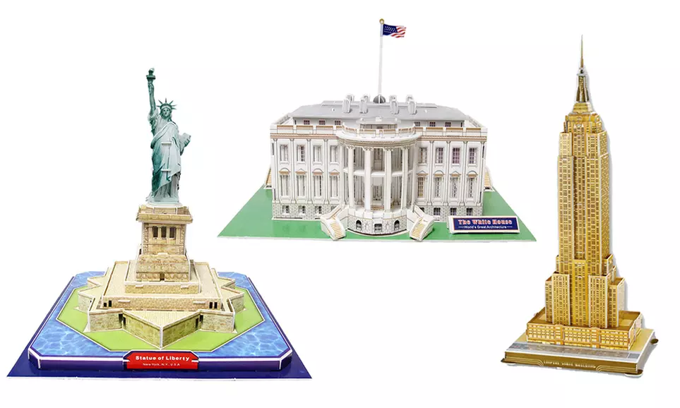U.S. Historical Landmarks - 3D Puzzle - Primary Image