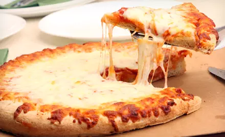 Large Plain Cheese Pizzas at Nunzio's Pizzeria (51% Off). Two Options Available. - Primary Image