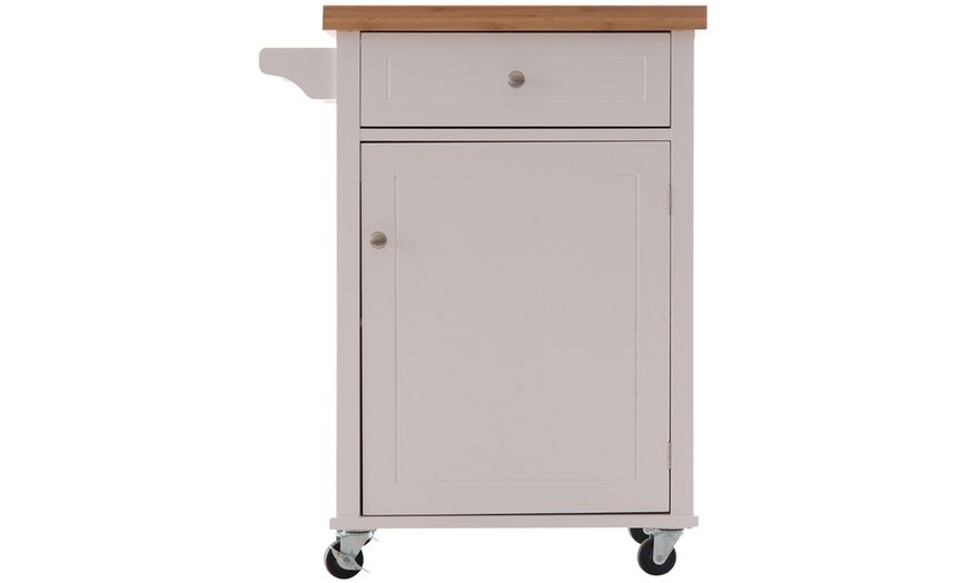 Image 38: HomCom Kitchen Trolley Cart