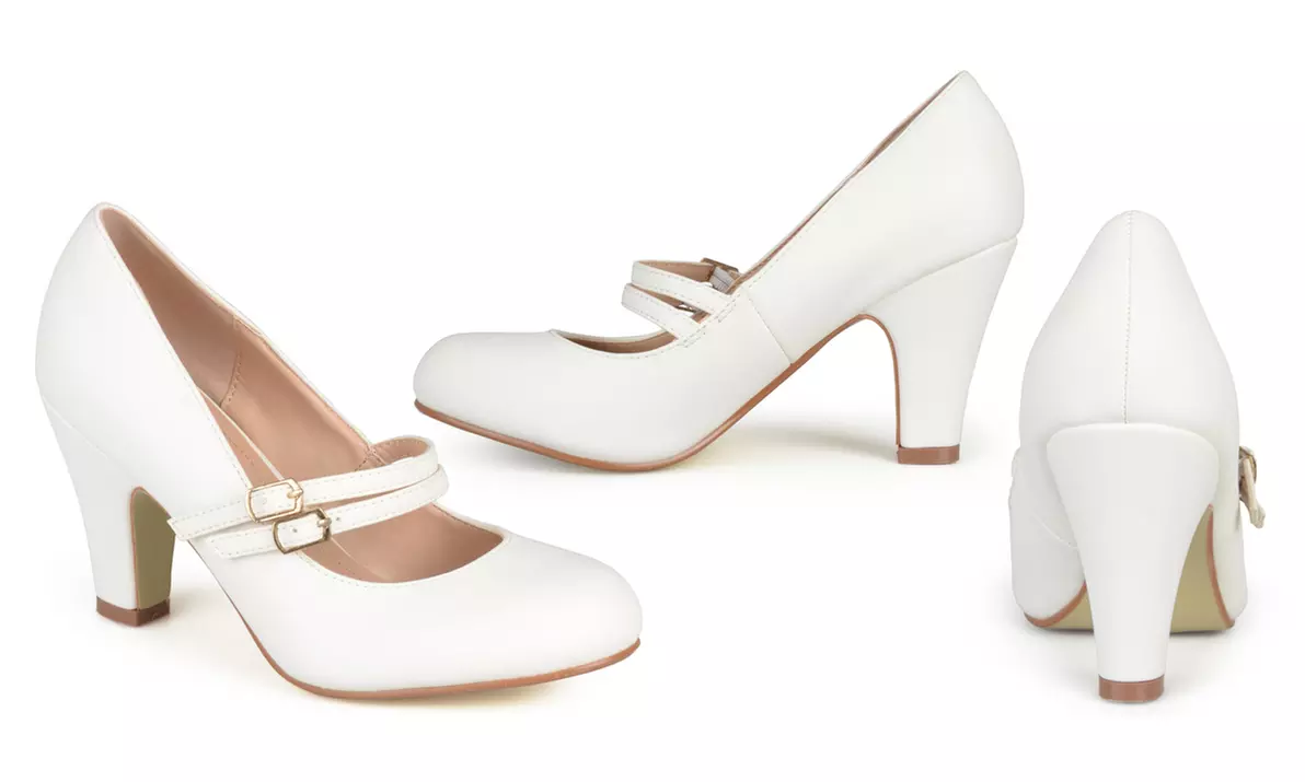 Journee Collection Women's Classic Matte Finish Mary Jane Pumps - Second Medium