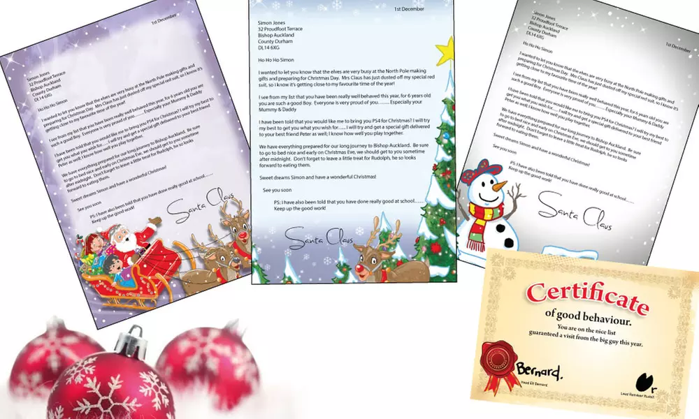 Personalised Letter From Santa With Extras from £2.50 With Free Delivery (Up to 60% Off) - Second Medium