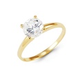 1 carat diamond solitaire ring