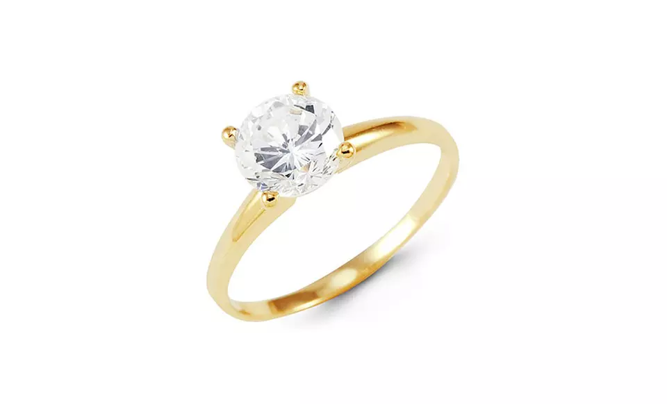 1-Carat Round Certified Solitaire Diamond Ring in 14K Gold. Free Returns. - Second Medium