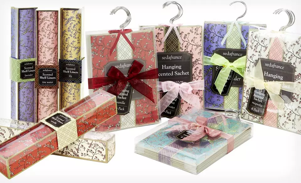 16 Seda France Scented Drawer Liners, or 12 or 24 Sachets (Up to 56% Off). 6 Scents Available. - Primary Image