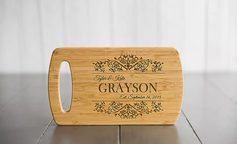 Personalized Easy Carry Cutting Boards from Qualtry (Up to 89% Off ). Six Options Available. - Second Medium