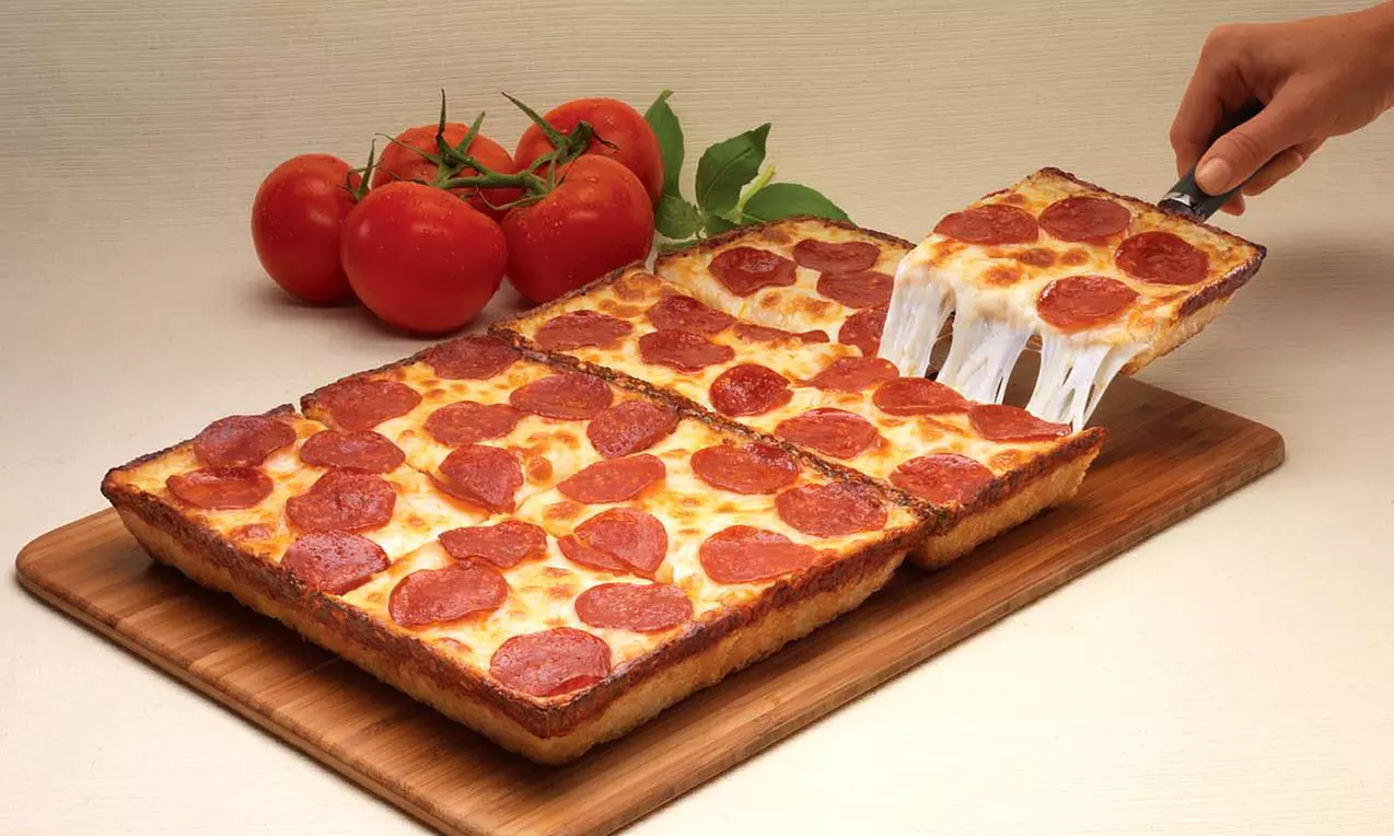 One Five-Topping 8 Corner Pizza and One Order of Deep Dish Bread at Jet's Pizza (40% Off) - Primary Image