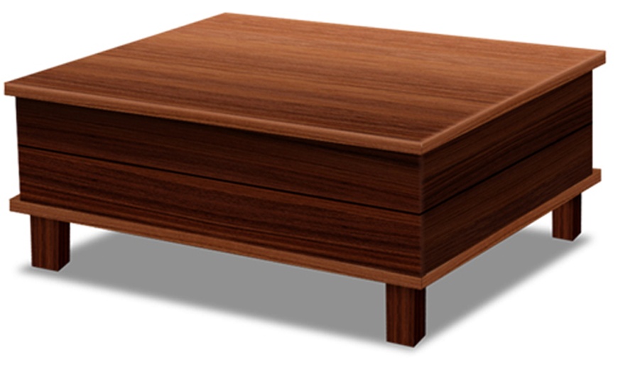 Image 2: Coffee Table Fold-Out Bed