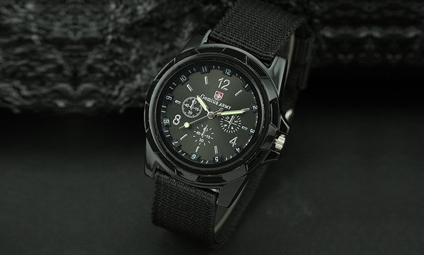 Image 3: Swiss Men's Army-Style Watch