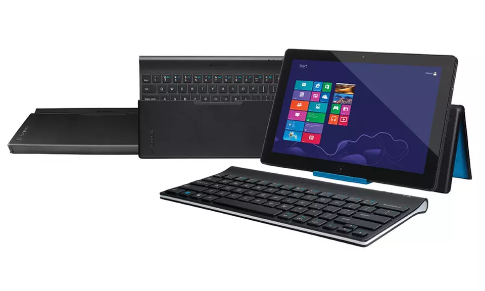 Logitech Bluetooth Tablet Keyboard and Stand (Manufacturer Refurbished) - Primary Image