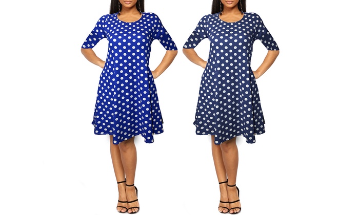 polka dot t shirt dress