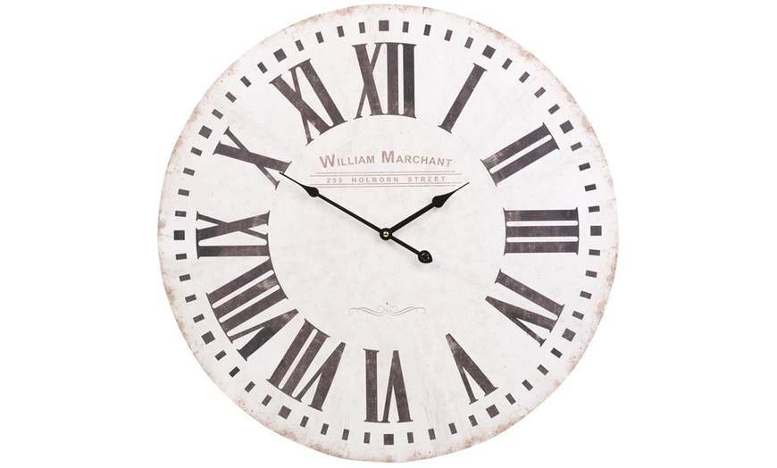 Image 8: Large Shabby Chic Wall Clock