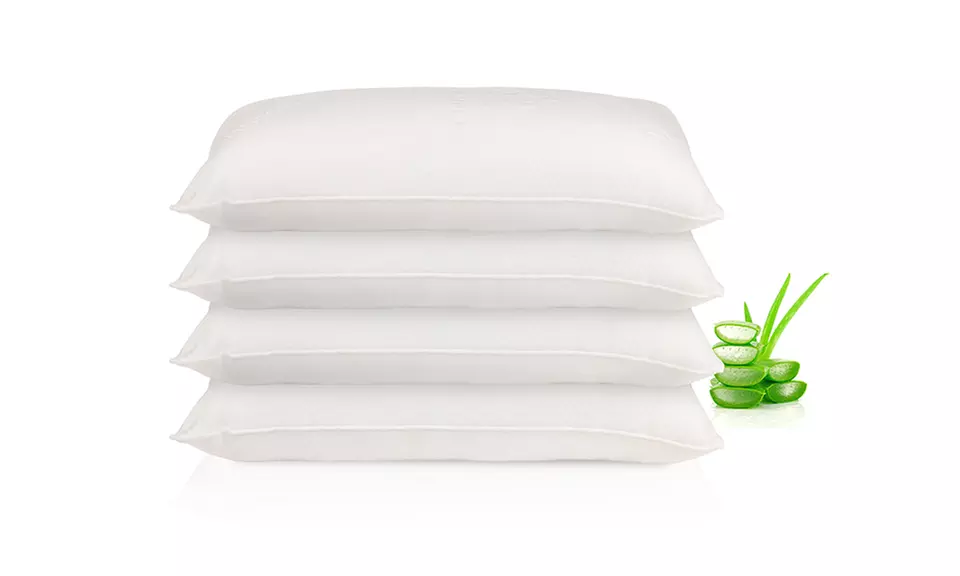 Pack de 2 o 4 almohadas viscoelásticas en copos de aloe vera - Primary Image
